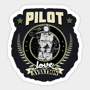 Airplane pilot gift Sticker